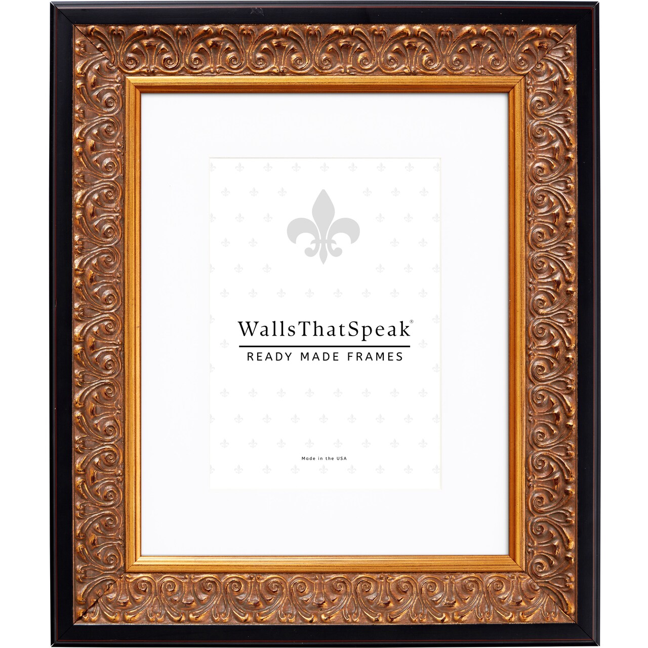 20x27 Matted Picture Frame, Furio 1.75 Inch Wood  Moulding, Wall Display Frame for Art, Posters, or Photos by wallsthatspeak